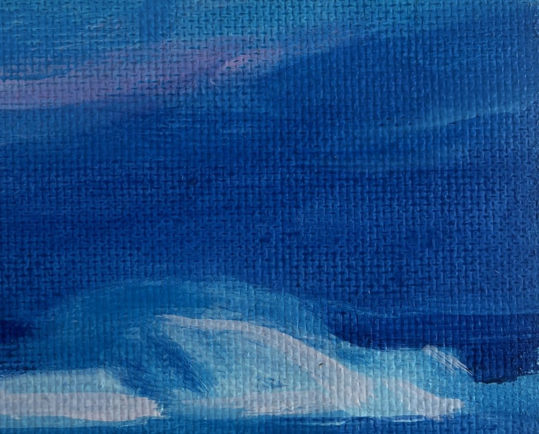 Acrylic painting The moon illuminates the sea Mykhailo Patskan - 4