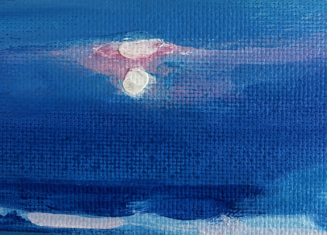 Acrylic painting The moon illuminates the sea Mykhailo Patskan - 5