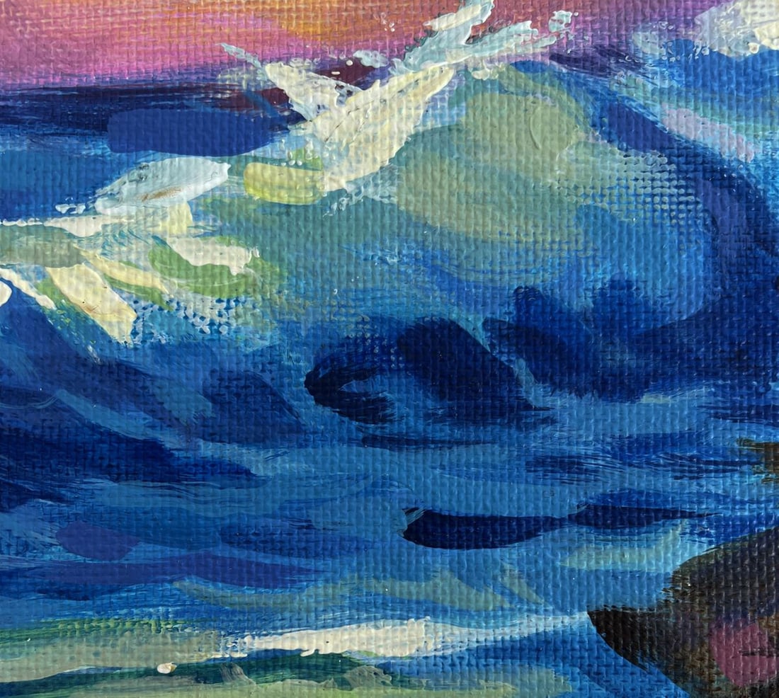 Acrylic painting Breathtaking views of the sea Mykhailo Patskan - 7