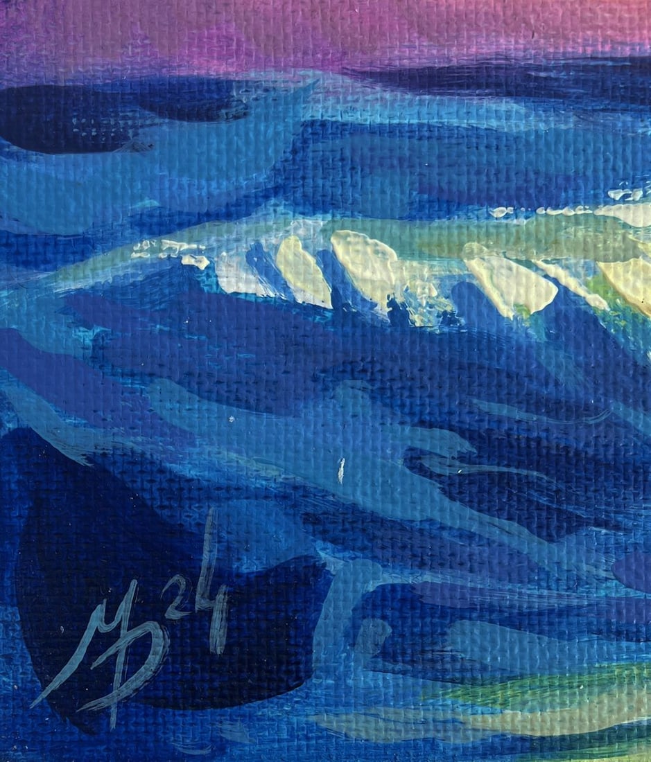 Acrylic painting Breathtaking views of the sea Mykhailo Patskan - 9