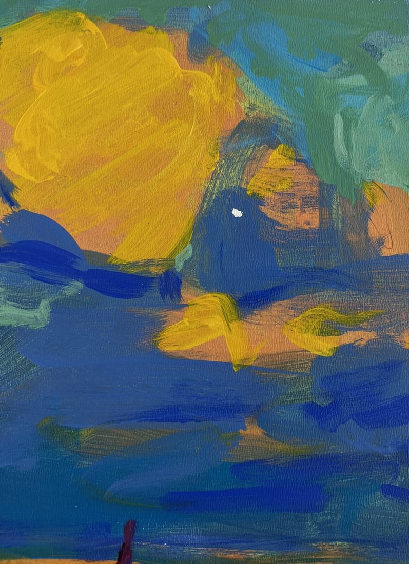Acrylic painting Romantic sea sunset Mykhailo Patskan - 4