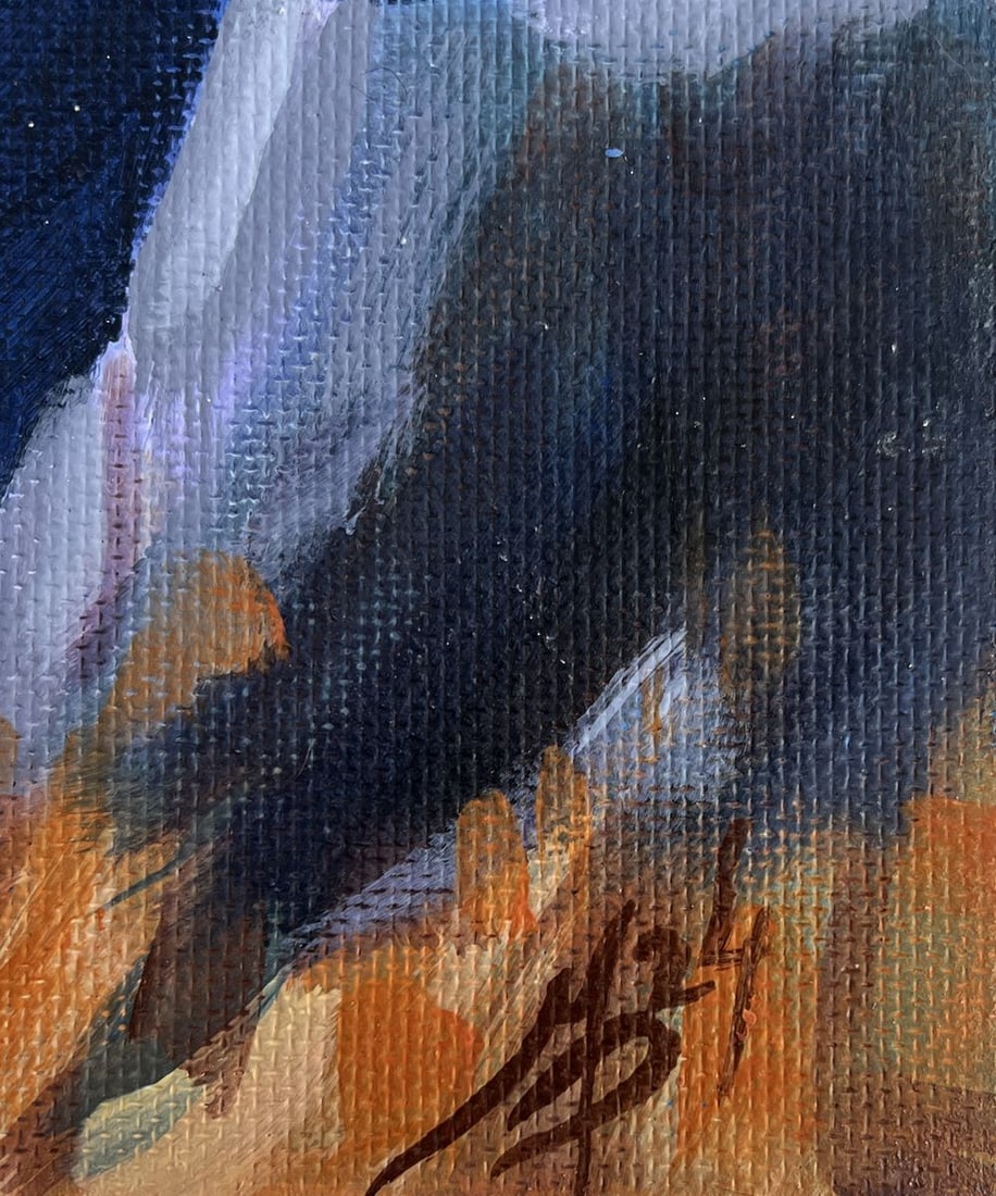 Acrylic painting Moonlit Night at Sea Mykhailo Patskan - 9