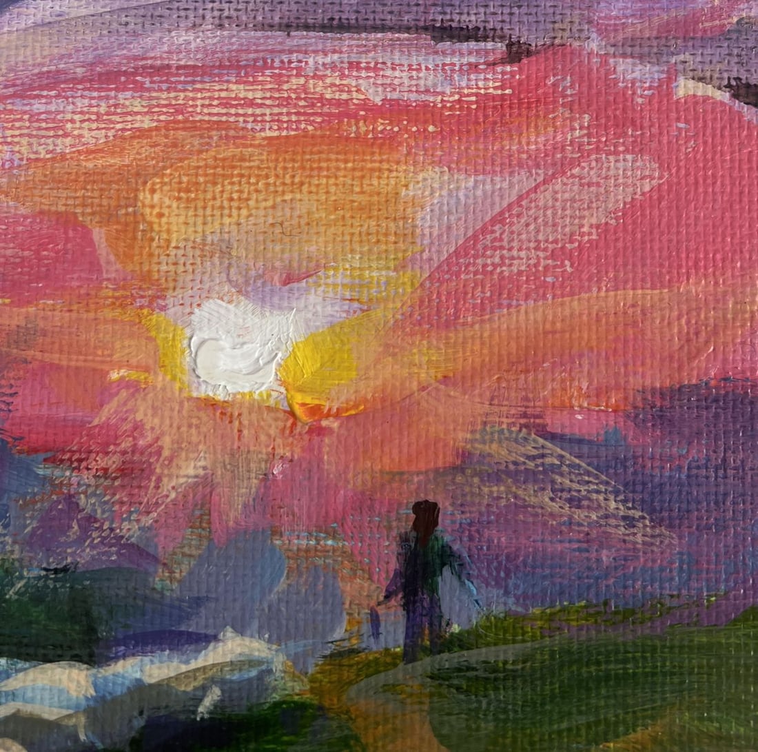 Acrylic painting Summer morning Mykhailo Patskan - 4