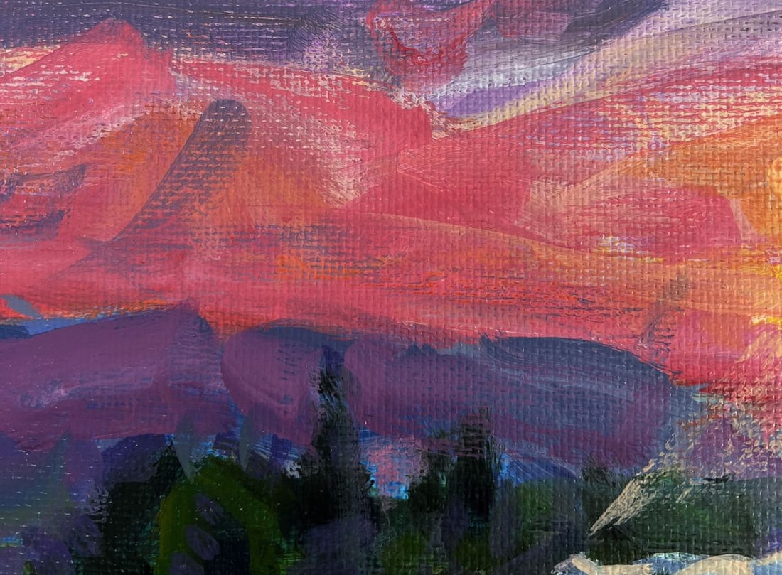Acrylic painting Summer morning Mykhailo Patskan - 5