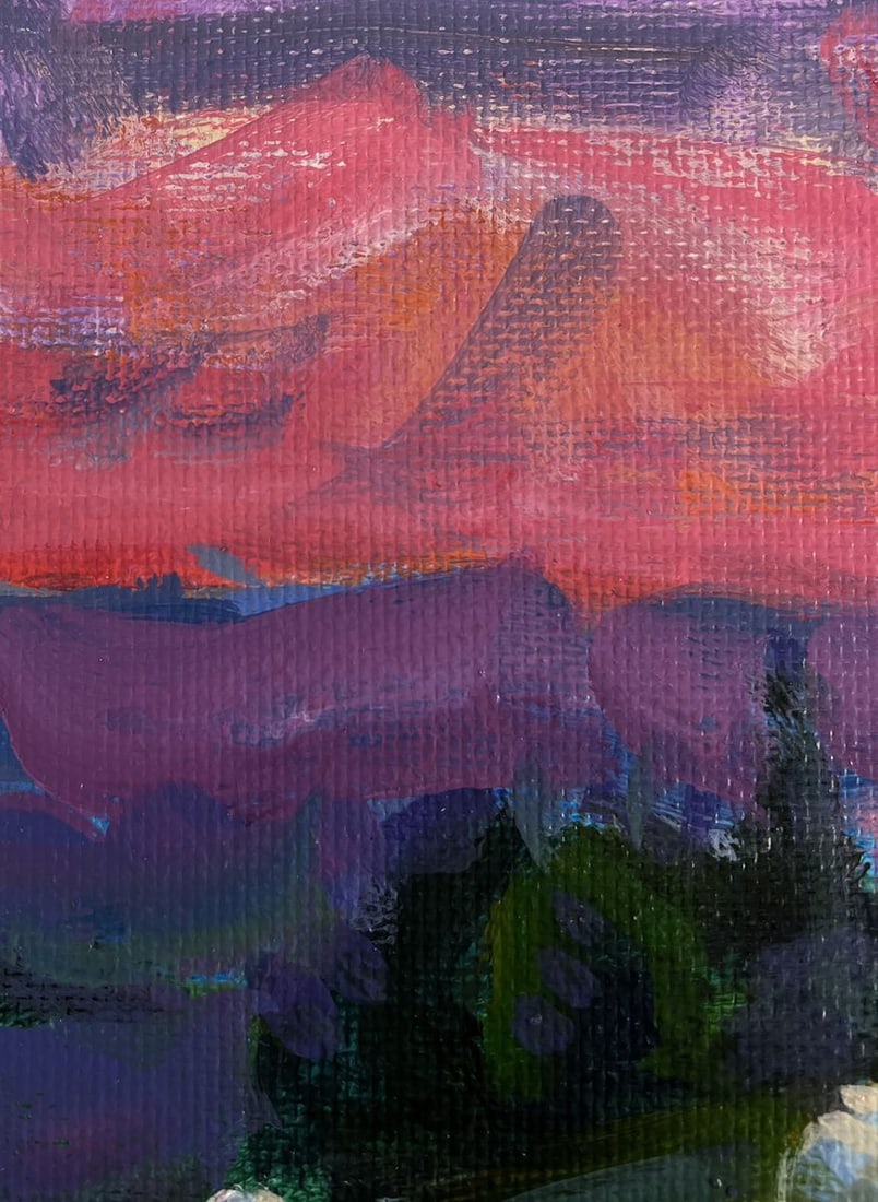 Acrylic painting Summer morning Mykhailo Patskan - 6