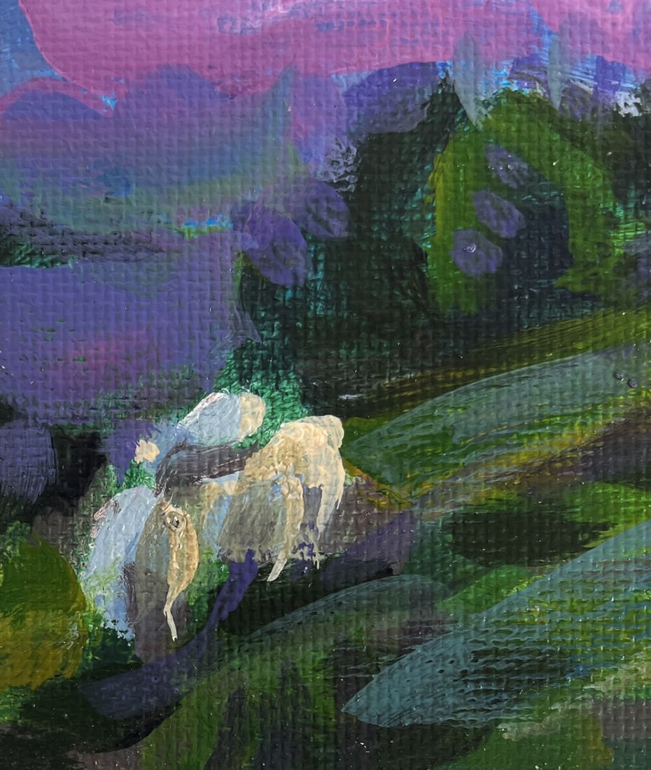 Acrylic painting Summer morning Mykhailo Patskan - 7