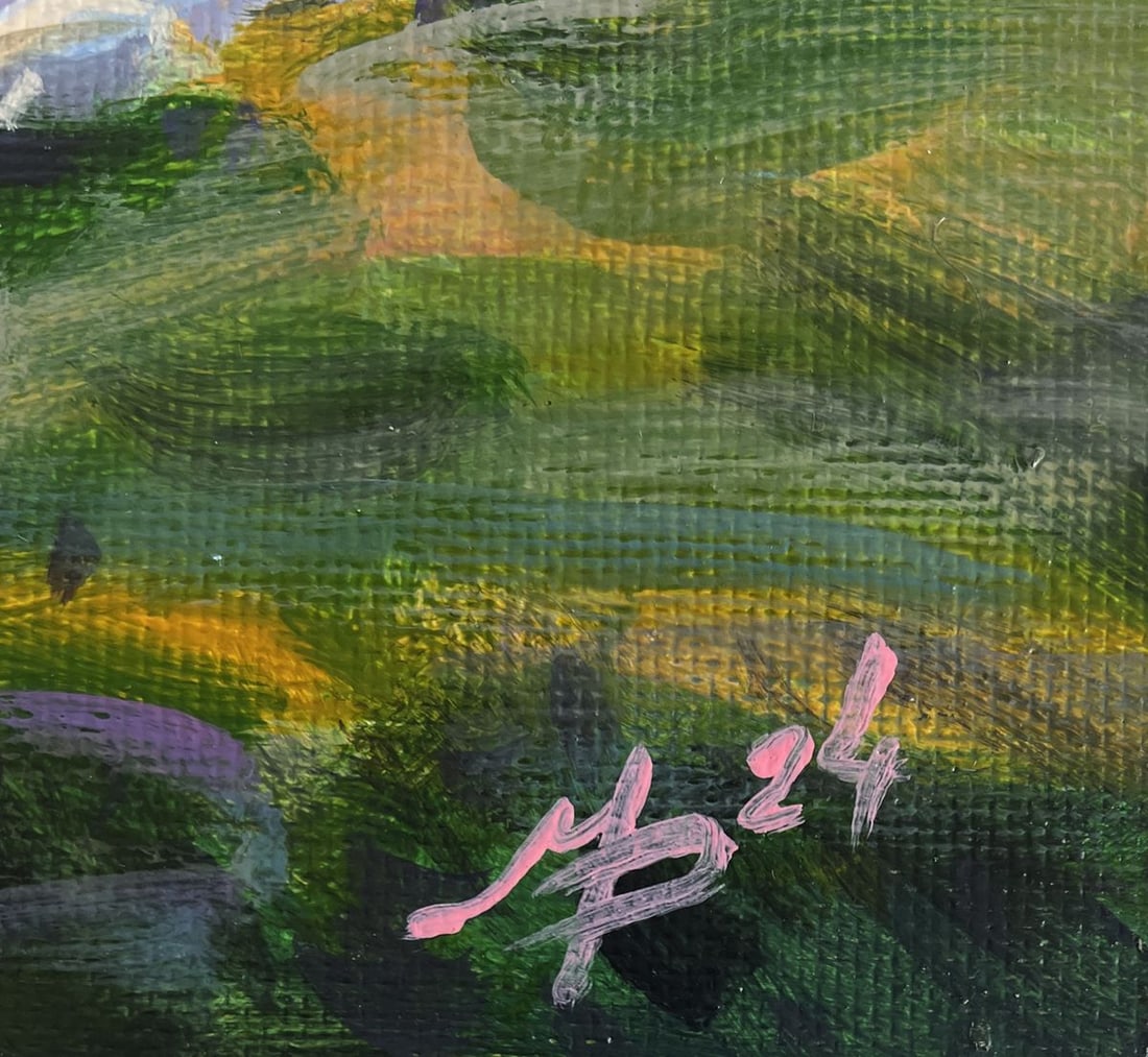 Acrylic painting Summer morning Mykhailo Patskan - 9