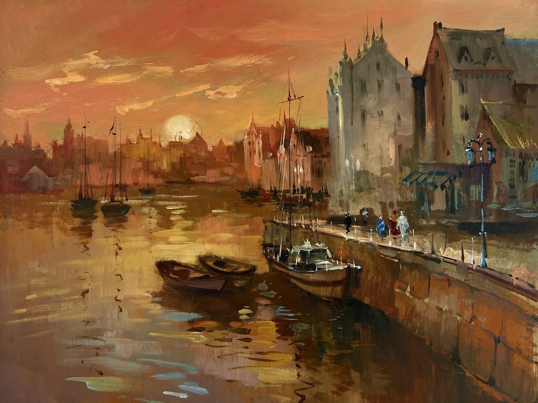 Oil painting Venice romantic sunset Yuriy Suprunchuk - 3