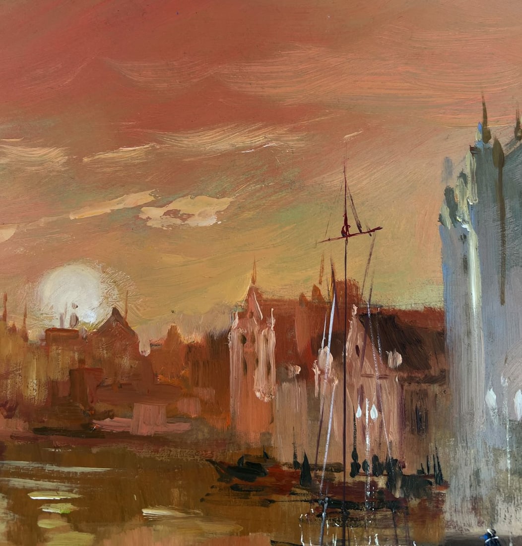 Oil painting Venice romantic sunset Yuriy Suprunchuk - 5
