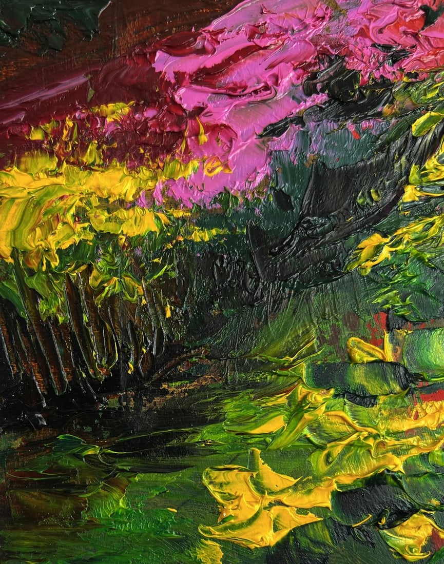 Oil painting Sunset on the sea horizon Olga Ponomaryova - 7