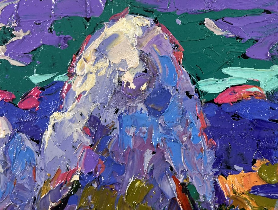 Oil painting Silver evening in the field Alex Kalenyuk - 4