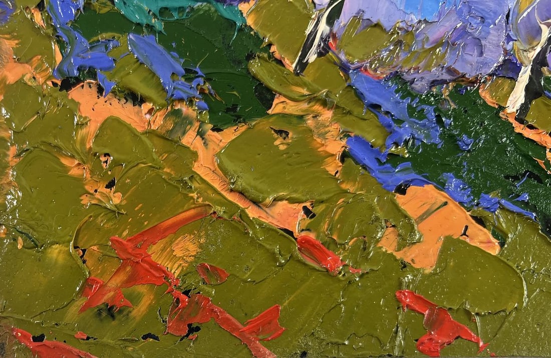 Oil painting Silver evening in the field Alex Kalenyuk - 6