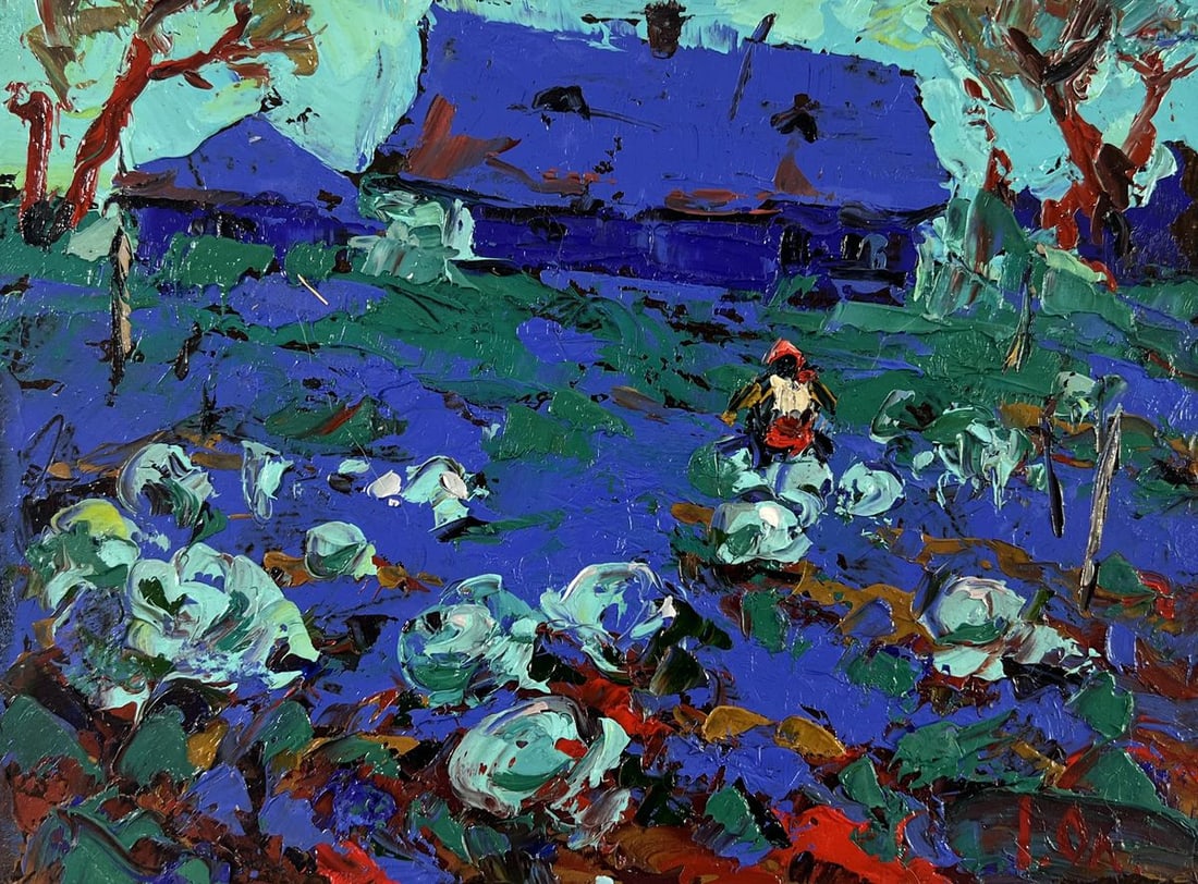 Oil painting The garden smells of summer Alex Kalenyuk - 3