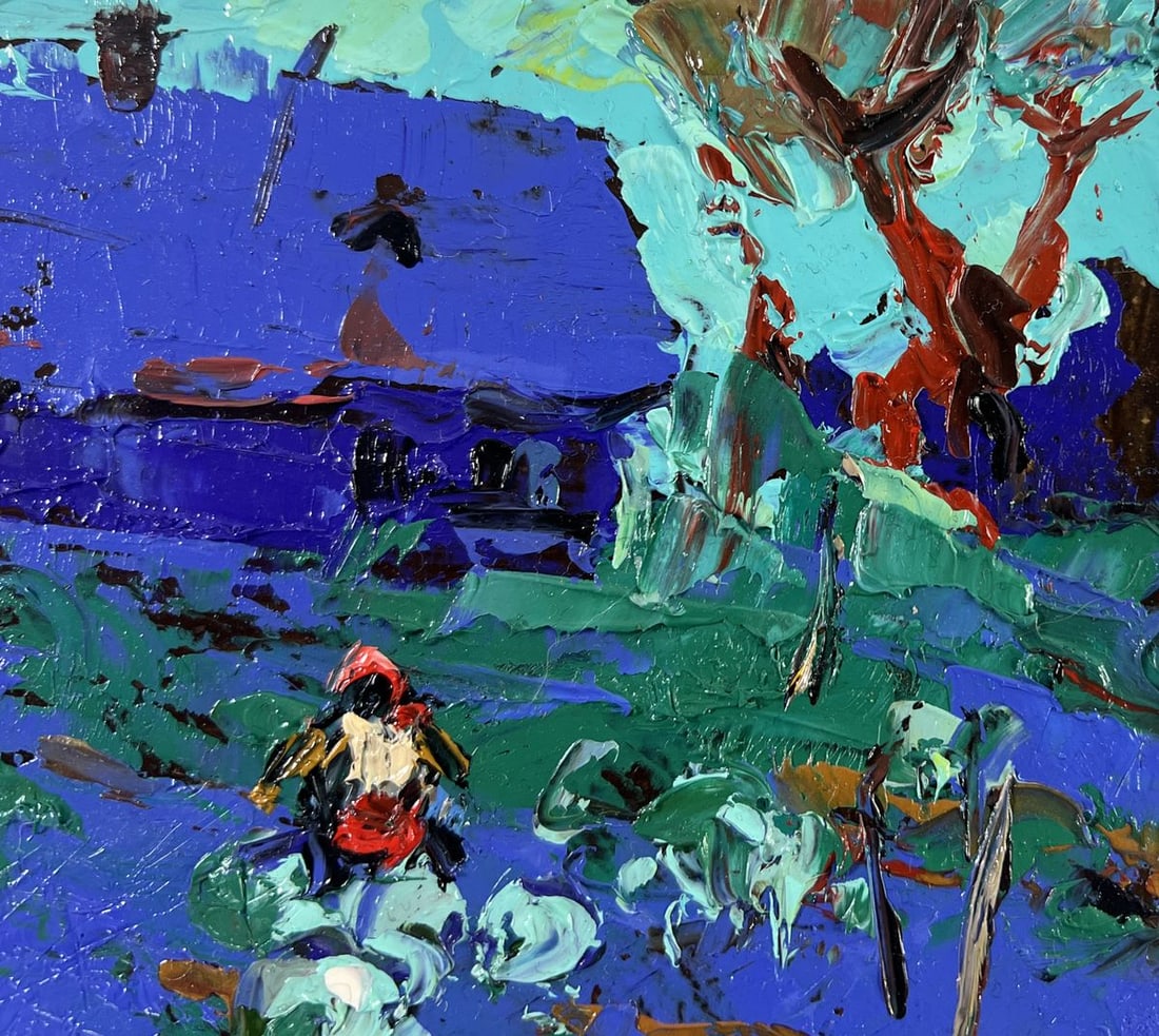 Oil painting The garden smells of summer Alex Kalenyuk - 4
