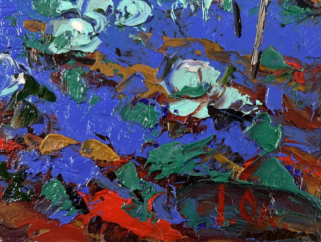 Oil painting The garden smells of summer Alex Kalenyuk - 5