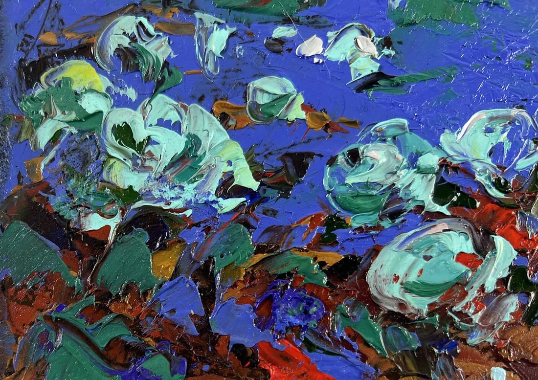 Oil painting The garden smells of summer Alex Kalenyuk - 6