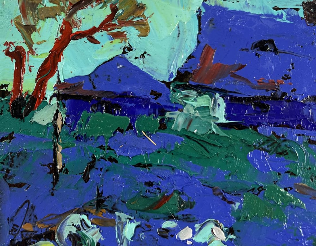 Oil painting The garden smells of summer Alex Kalenyuk - 7