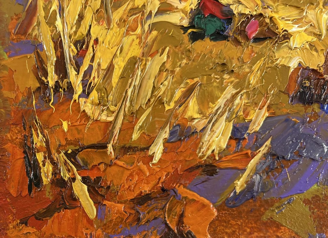 Oil painting After the harvest peace Alex Kalenyuk - 6