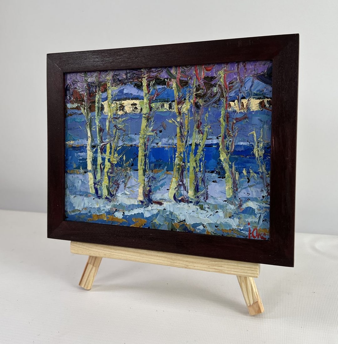Oil painting The first breath of spring Oksana Kalenyuk - 2