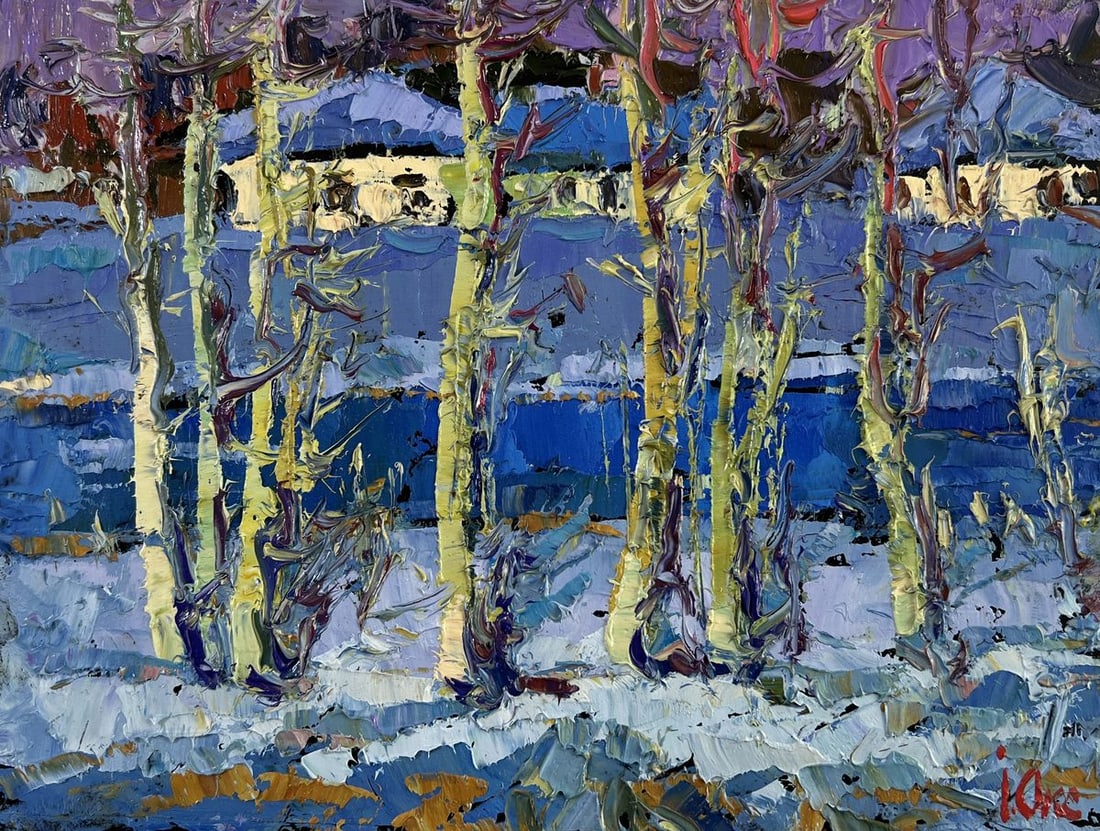 Oil painting The first breath of spring Oksana Kalenyuk - 3