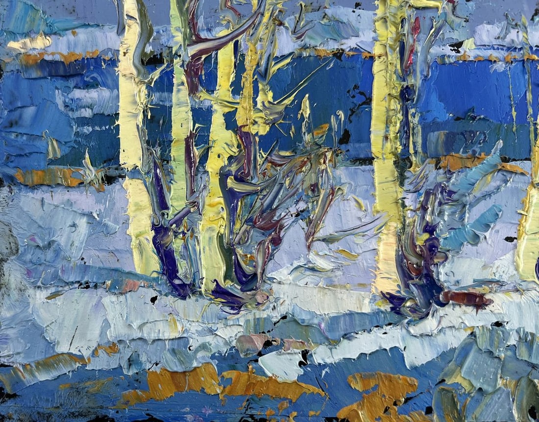 Oil painting The first breath of spring Oksana Kalenyuk - 6