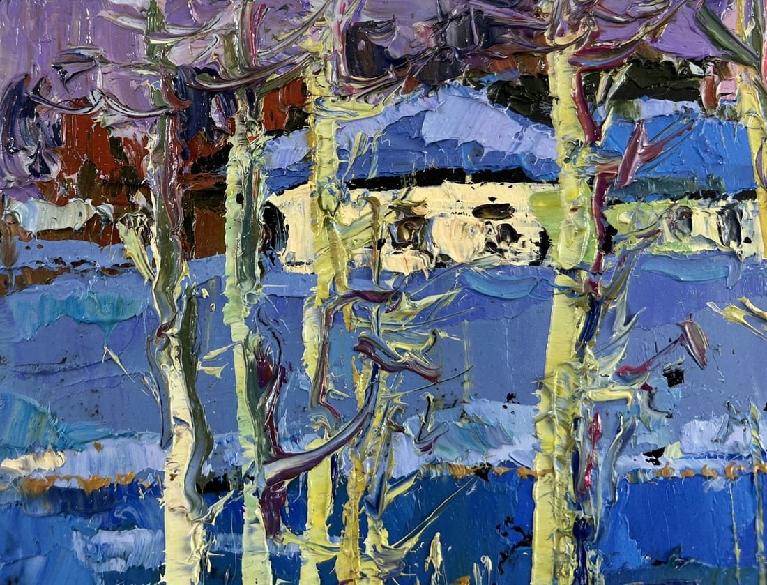 Oil painting The first breath of spring Oksana Kalenyuk - 7