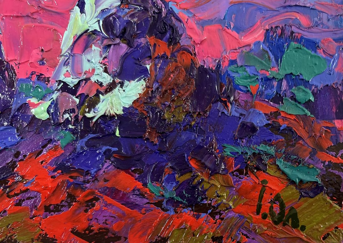 Oil painting The moonlit night whispers silence Alex Kalenyuk - 5