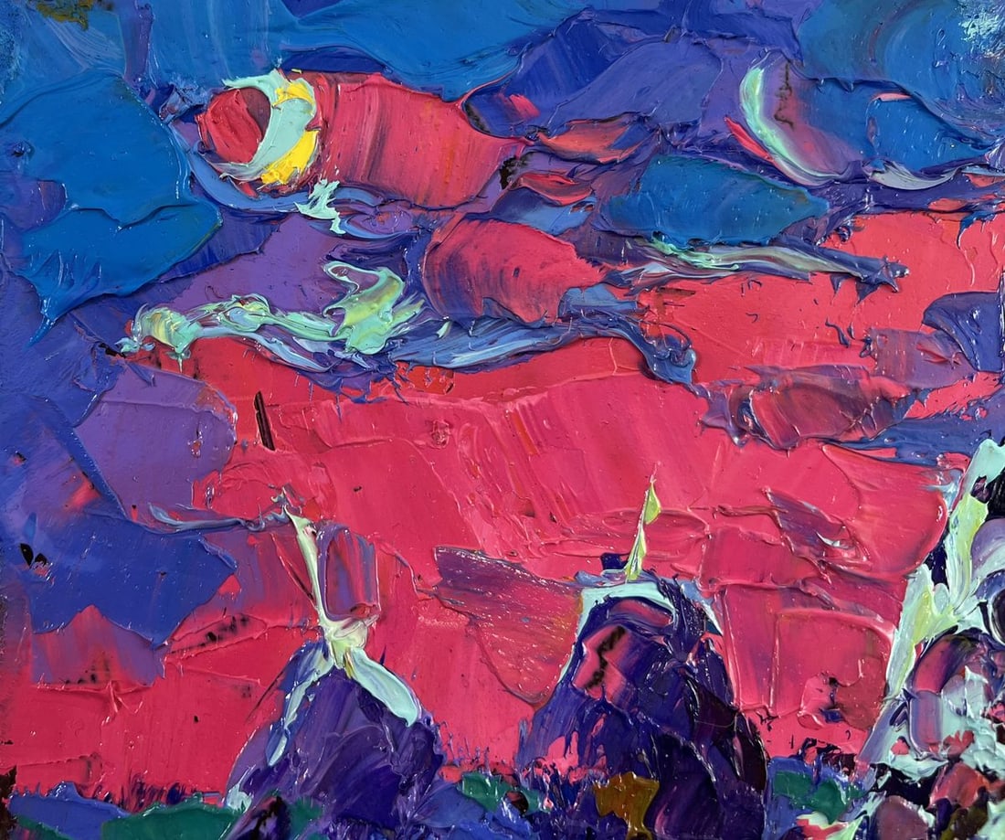 Oil painting The moonlit night whispers silence Alex Kalenyuk - 7