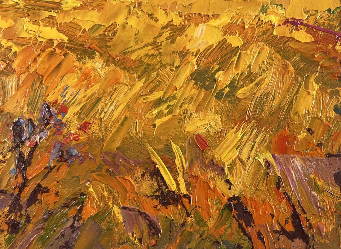 Oil painting Silence in the pasture Alex Kalenyuk - 5
