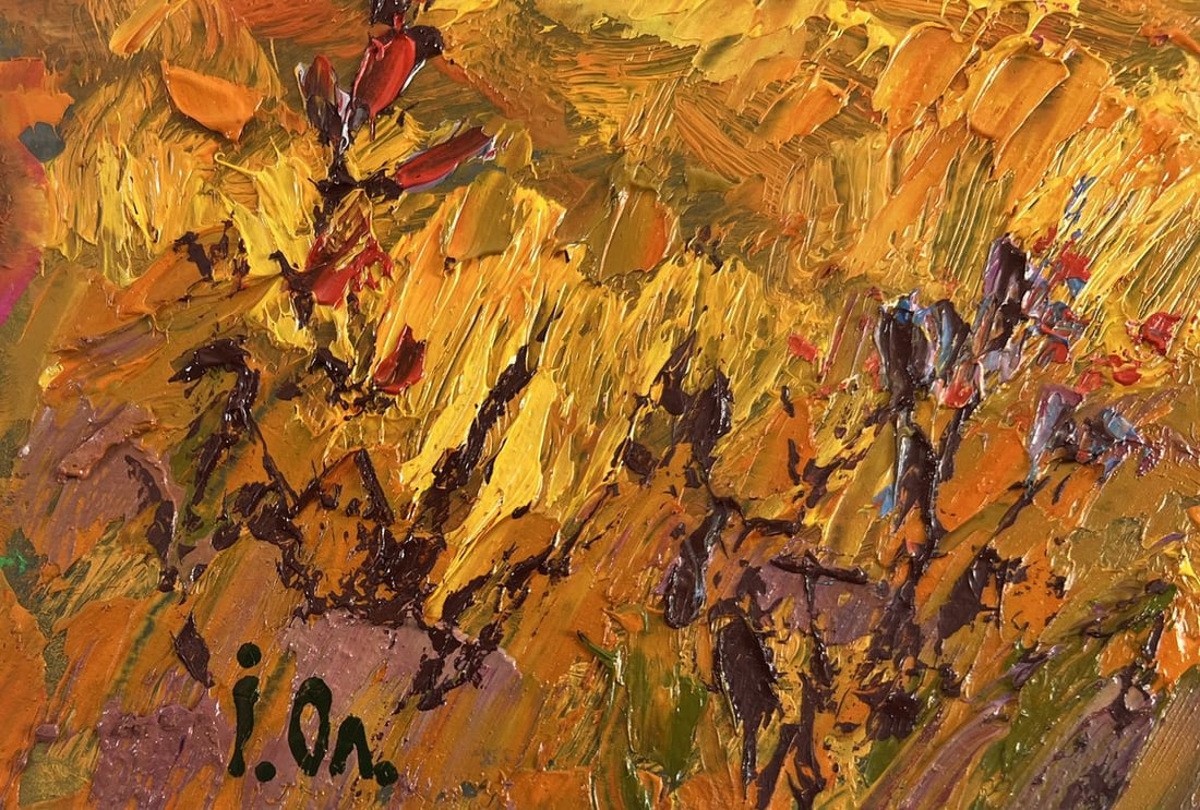 Oil painting Silence in the pasture Alex Kalenyuk - 6