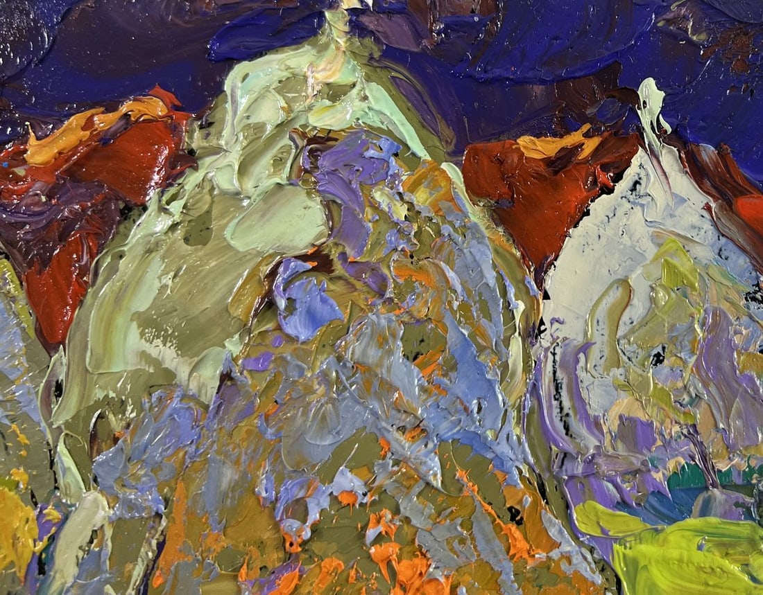 Oil painting Mysterious night under the moon Alex Kalenyuk - 4