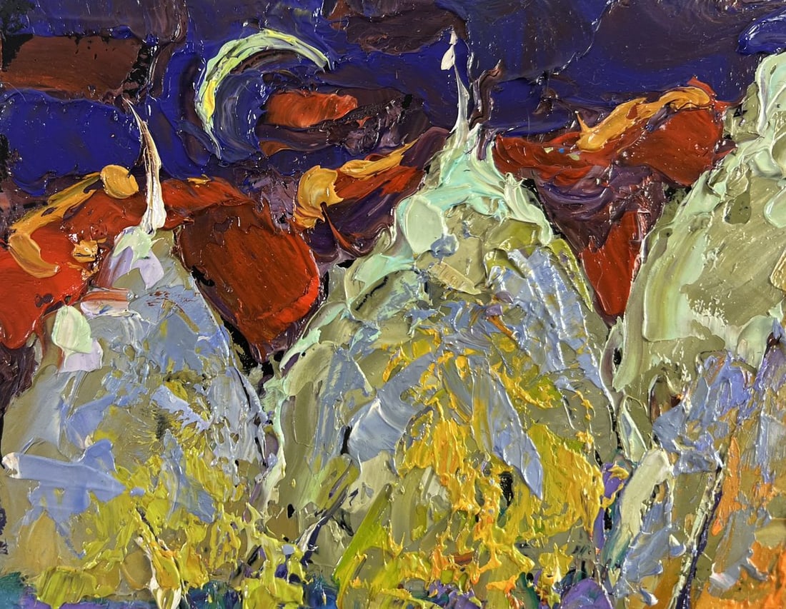 Oil painting Mysterious night under the moon Alex Kalenyuk - 7