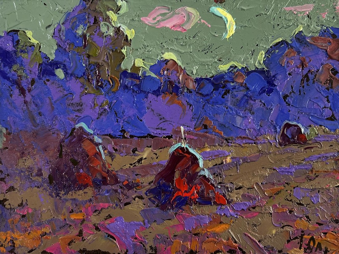 Oil painting The path into the evening coolness Alex Kalenyuk - 3