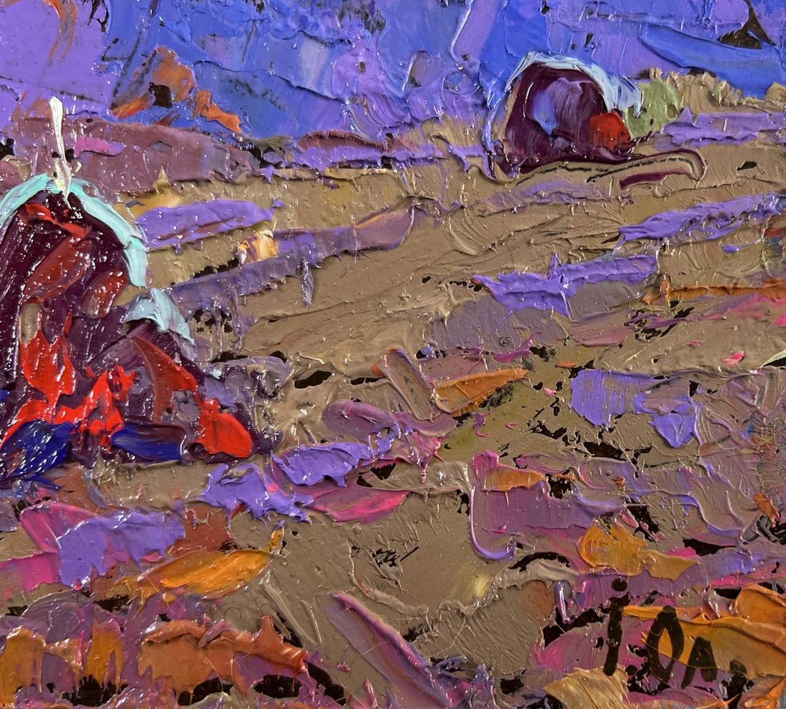 Oil painting The path into the evening coolness Alex Kalenyuk - 5