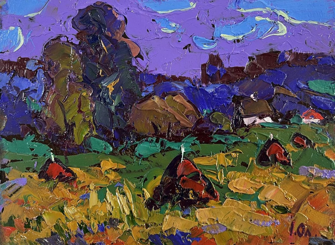 Oil painting Evening coolness before the rain Alex Kalenyuk - 3
