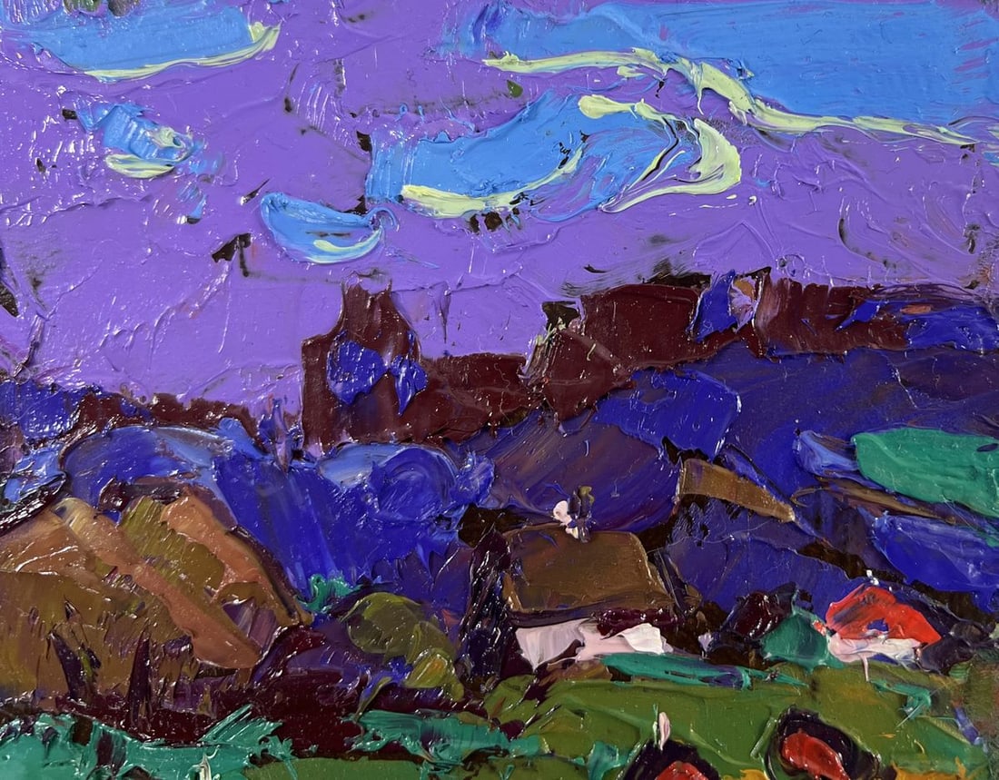 Oil painting Evening coolness before the rain Alex Kalenyuk - 4