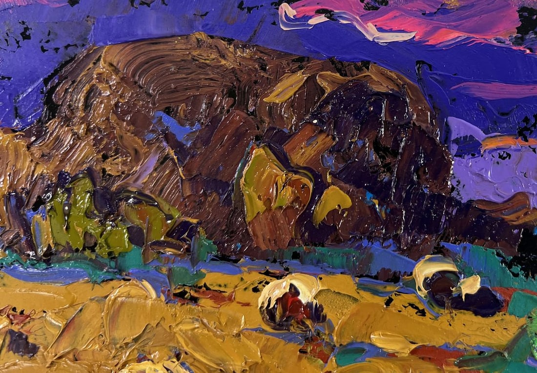 Oil painting Wind in the stubble Alex Kalenyuk - 4