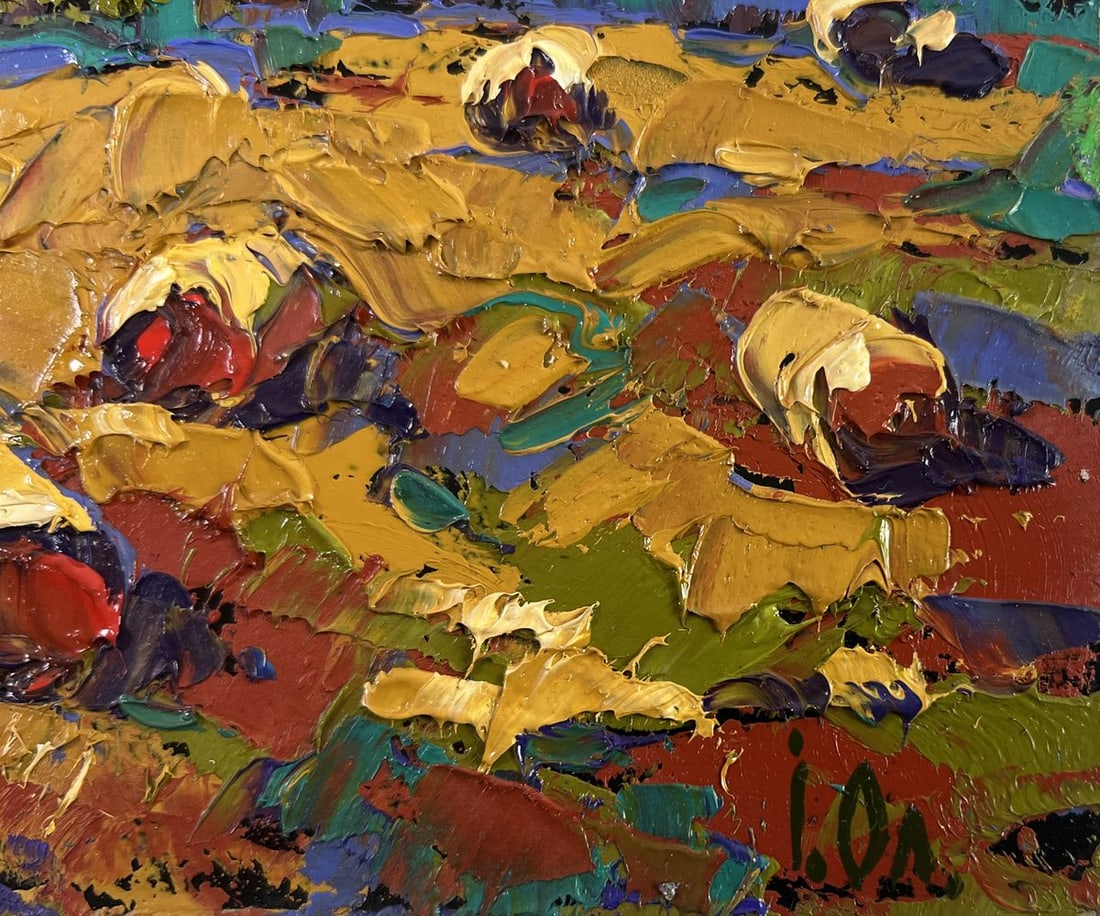 Oil painting Wind in the stubble Alex Kalenyuk - 5
