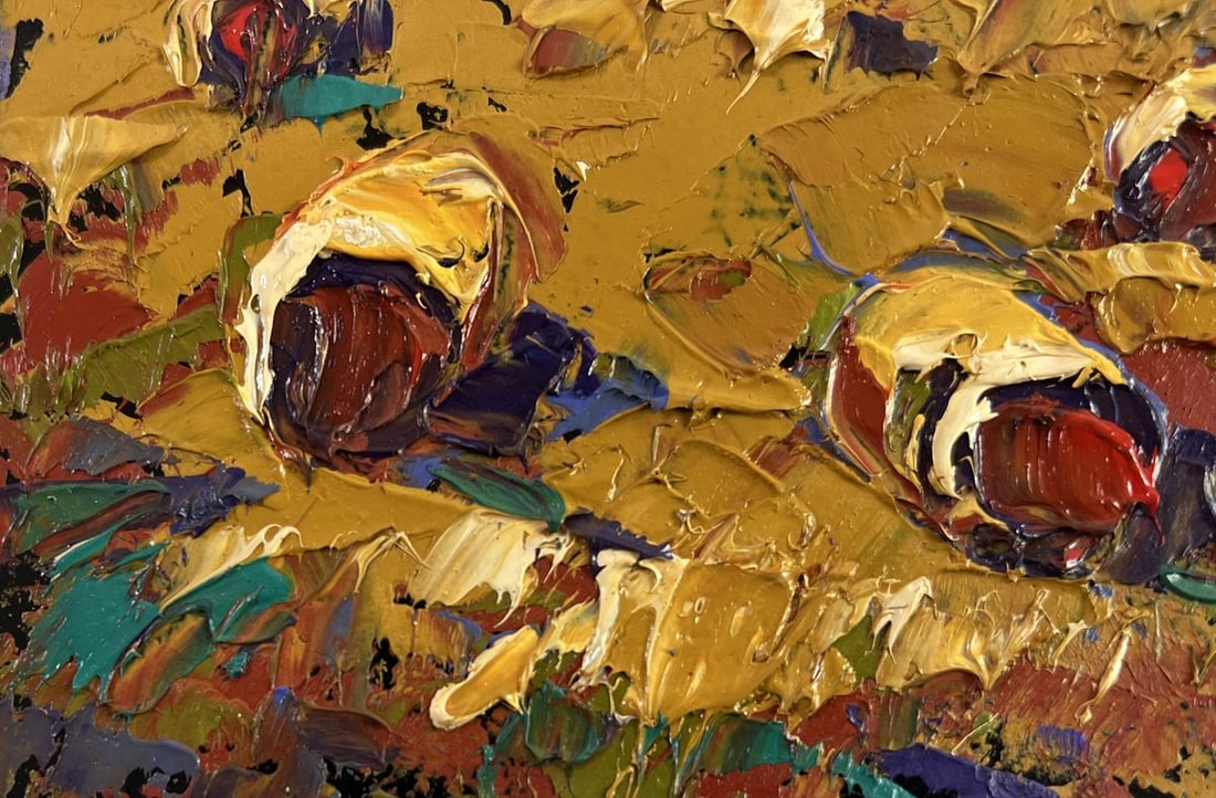 Oil painting Wind in the stubble Alex Kalenyuk - 6