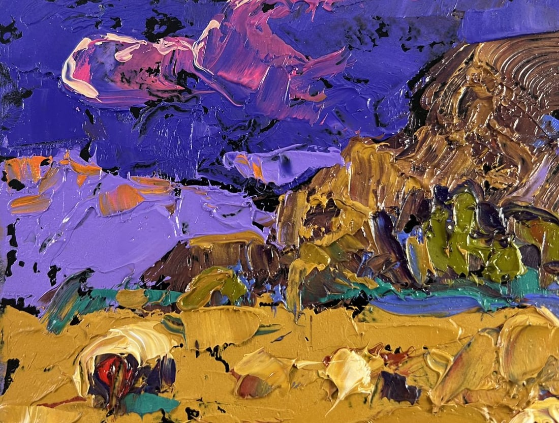 Oil painting Wind in the stubble Alex Kalenyuk - 7