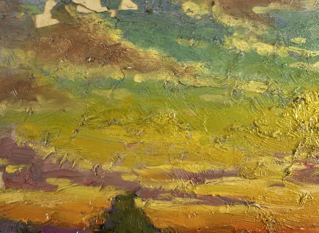 Oil painting Shadows from the sun on the horizon Unknown artist - 7