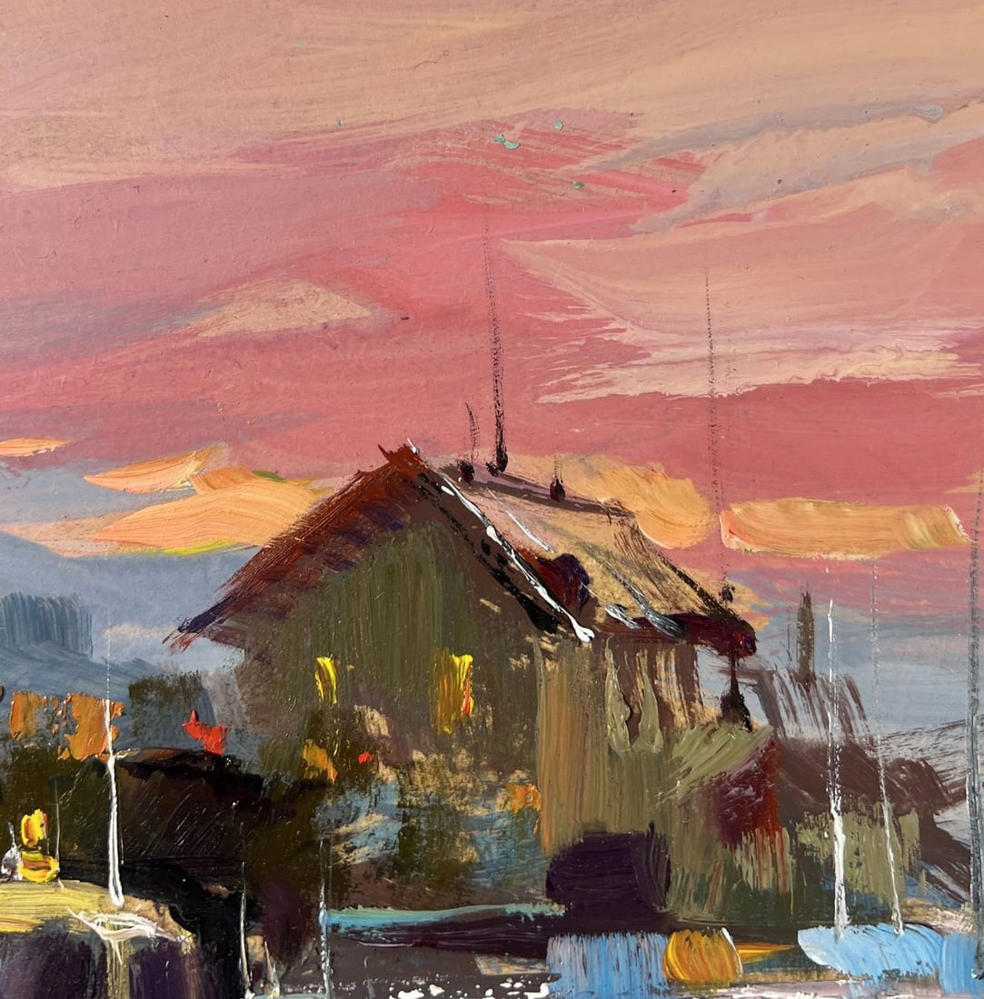 Oil painting Boat under the windows of the sea Yuriy Suprunchuk - 5