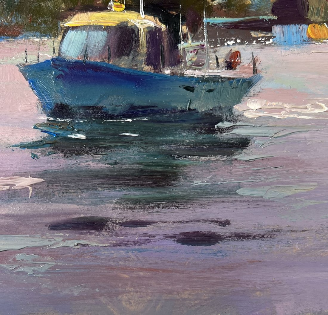 Oil painting Boat under the windows of the sea Yuriy Suprunchuk - 8