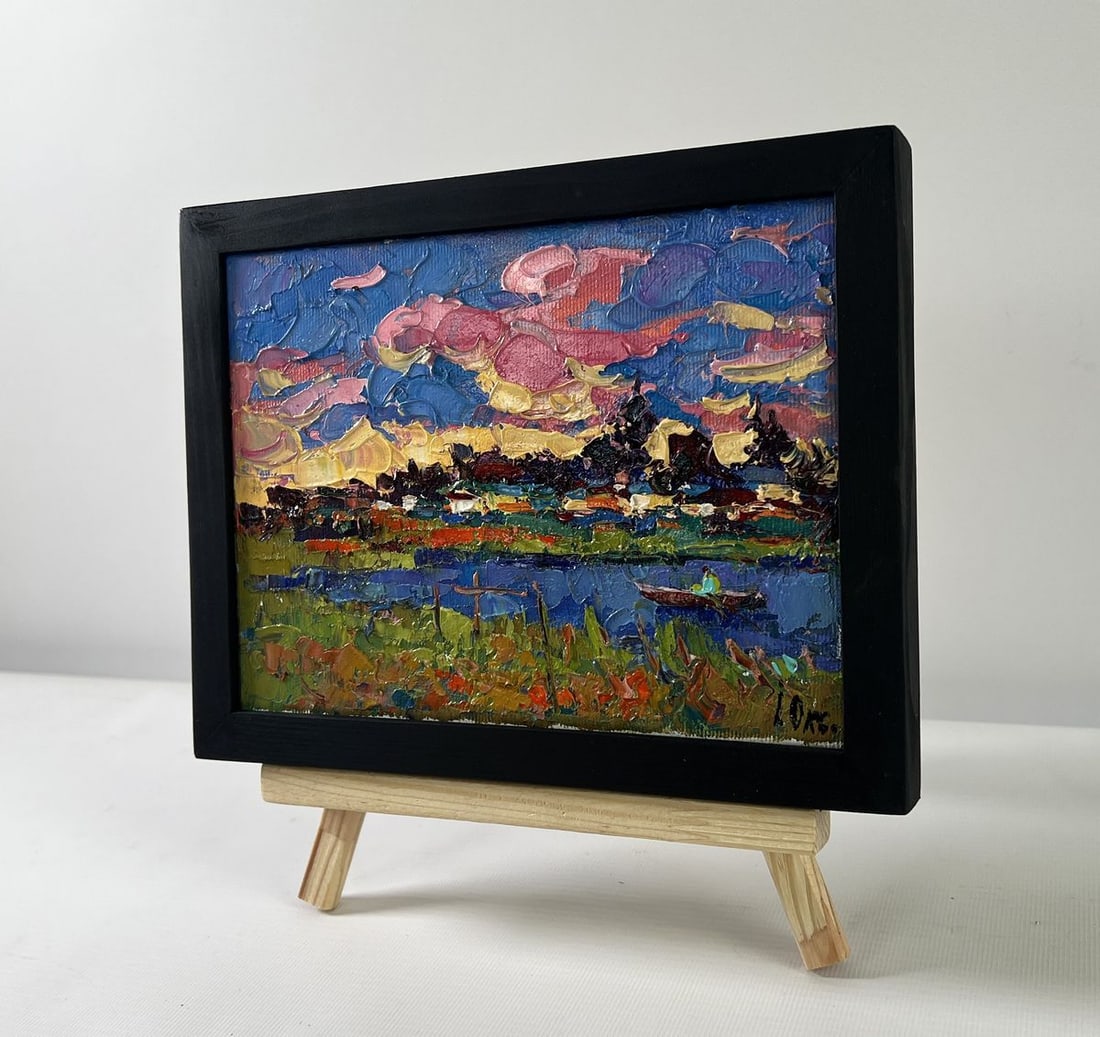 Oil painting Clouds are floating Oksana Kalenyuk - 2