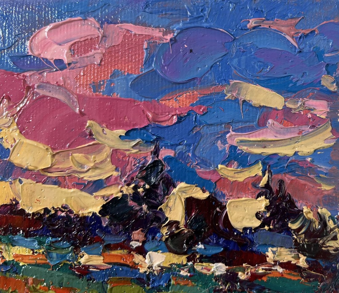 Oil painting Clouds are floating Oksana Kalenyuk - 4