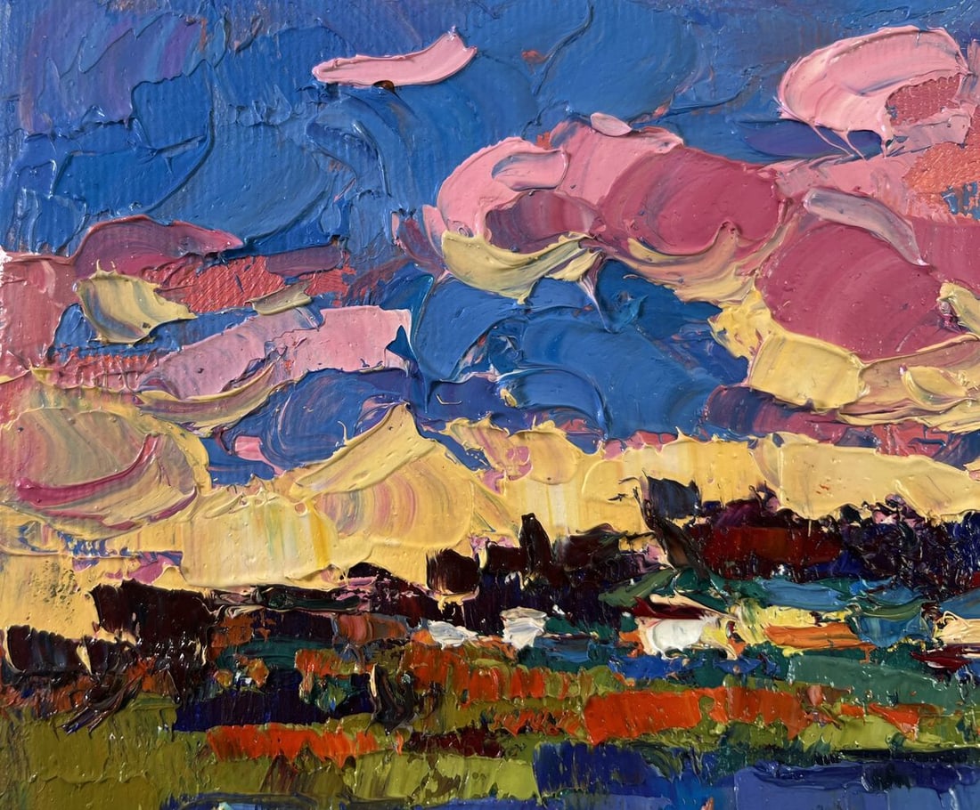 Oil painting Clouds are floating Oksana Kalenyuk - 7