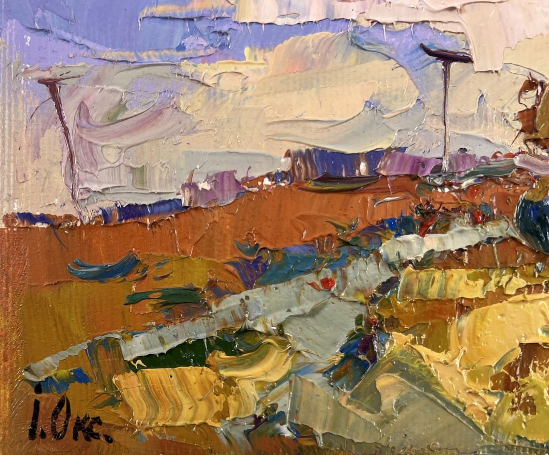 Oil painting Evening pink clouds Oksana Kalenyuk - 7