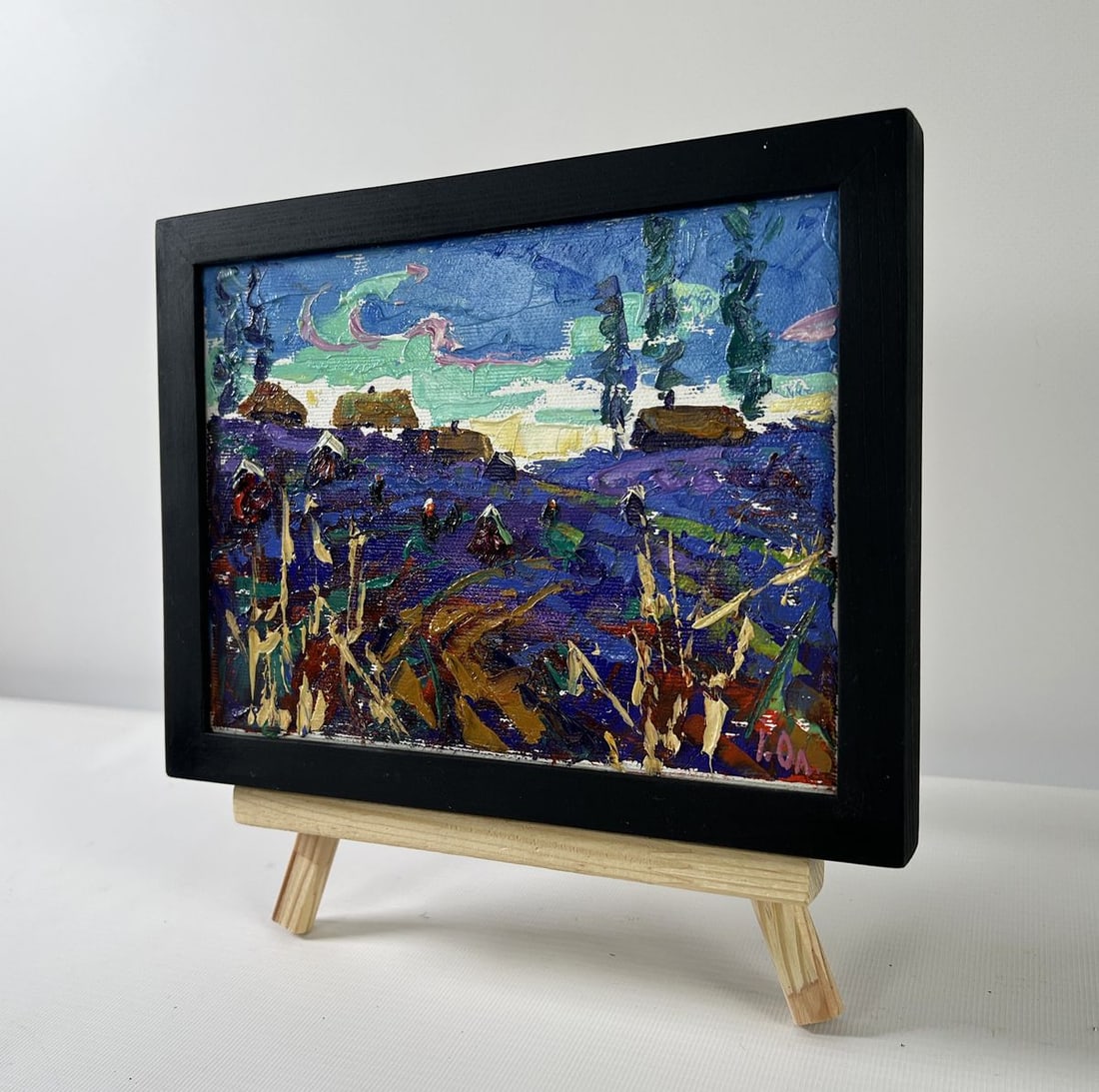 Oil painting Evening in the village Alex Kalenyuk - 2