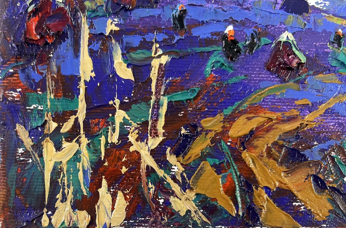 Oil painting Evening in the village Alex Kalenyuk - 6