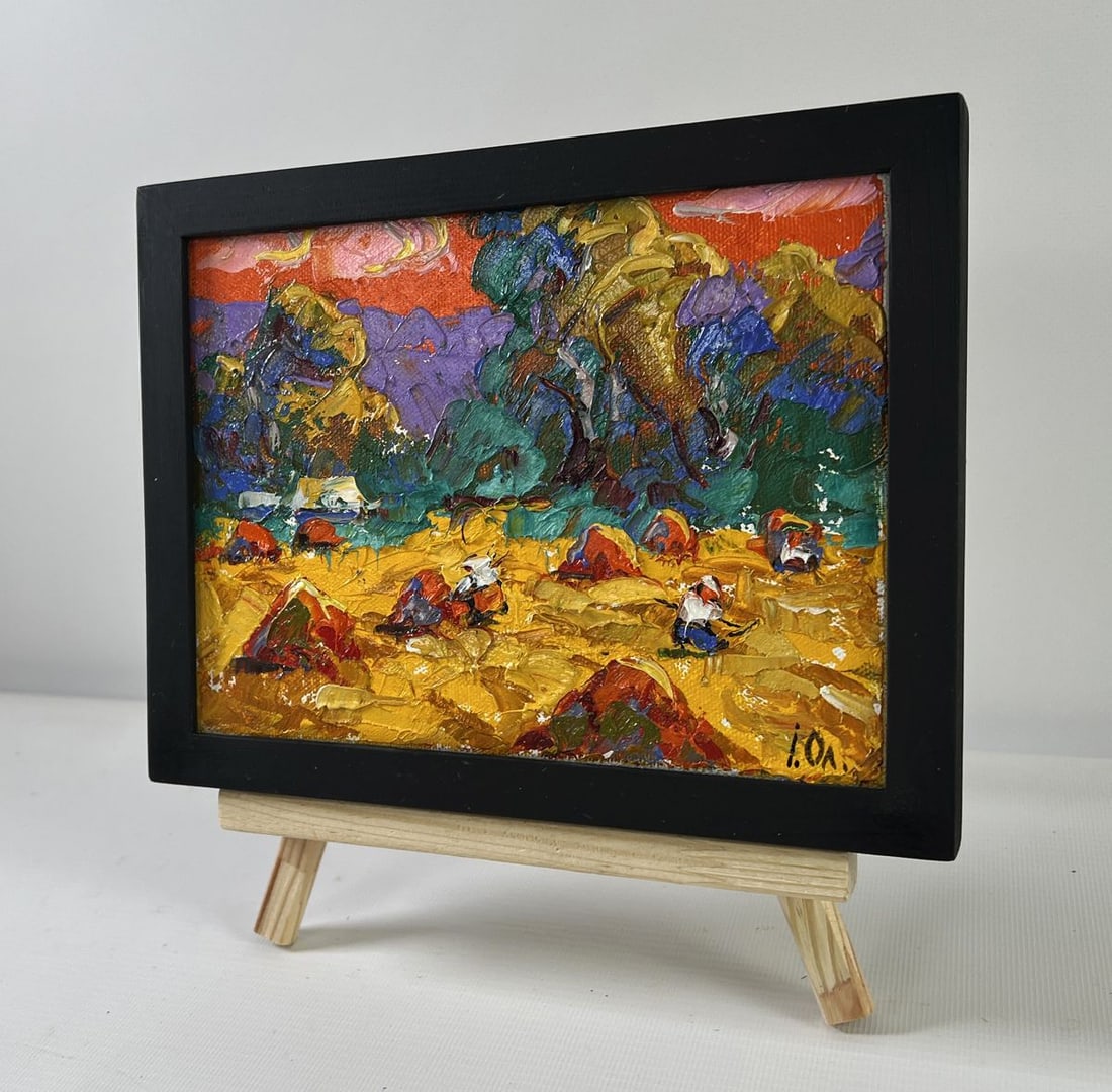 Oil painting Noon on the field Alex Kalenyuk - 2